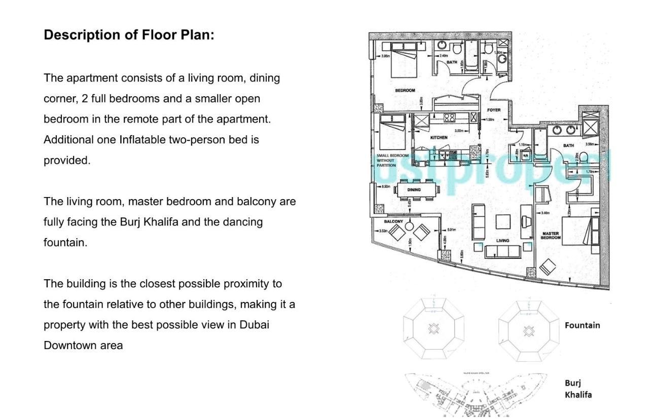 Elite Royal Apartment - Full Burj Khalifa & Fountain View - Brilliant - 2 Bedrooms & 1 Open Bedroom Without Partition Dubai Esterno foto